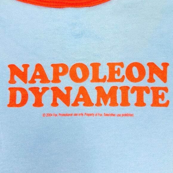 Vintage 2004 American Apparel Napoleon Dynamite Movie Promo Ringer Tee - Size XL - Picture 4 of 9